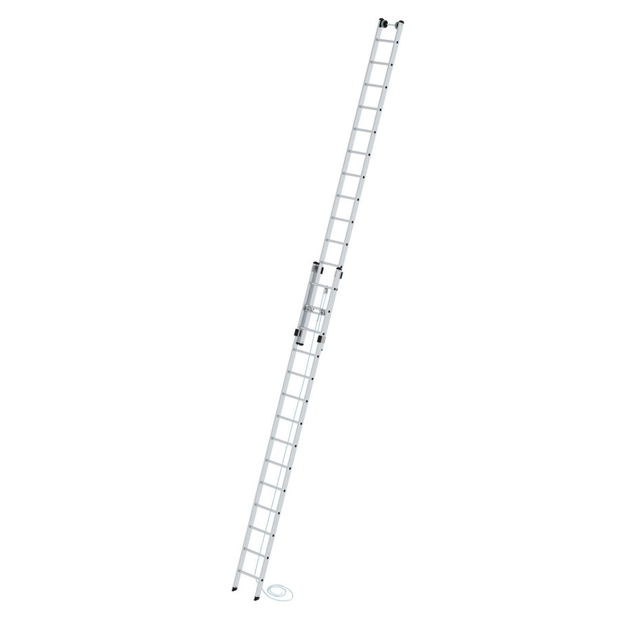 Günzburger Steigtechnik Sprossen-Seilzugleiter 2-teilig ohne Traverse 2x14 Sprossen