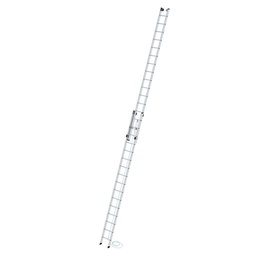 Günzburger Steigtechnik Sprossen-Seilzugleiter 2-teilig ohne Traverse 2x16 Sprossen