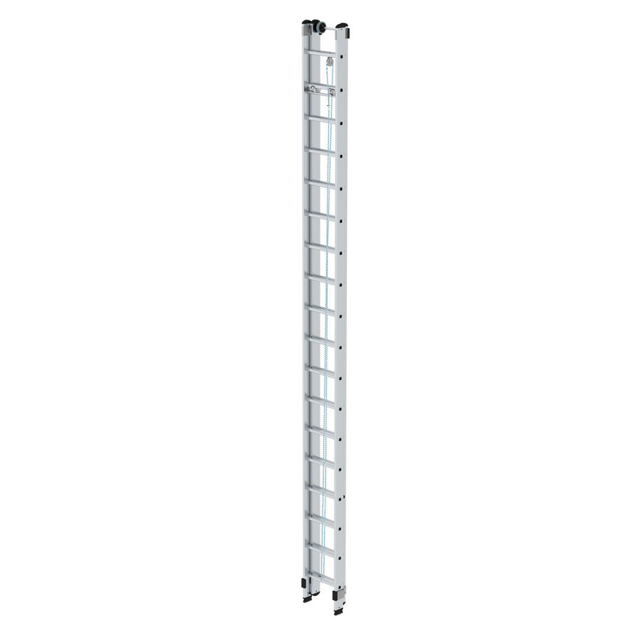 Günzburger Steigtechnik Sprossen-Seilzugleiter 2-teilig ohne Traverse 2x18 Sprossen