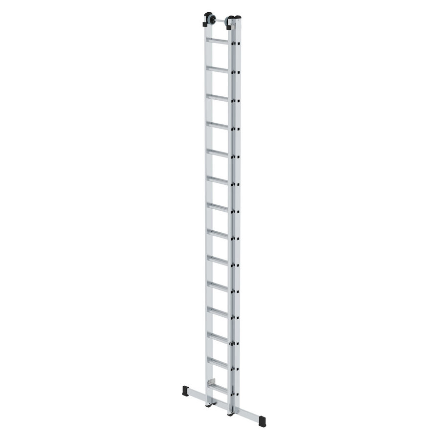 Günzburger Steigtechnik Sprossen-Schiebeleiter 2-teilig mit Standard-Traverse 2x14 Sprossen