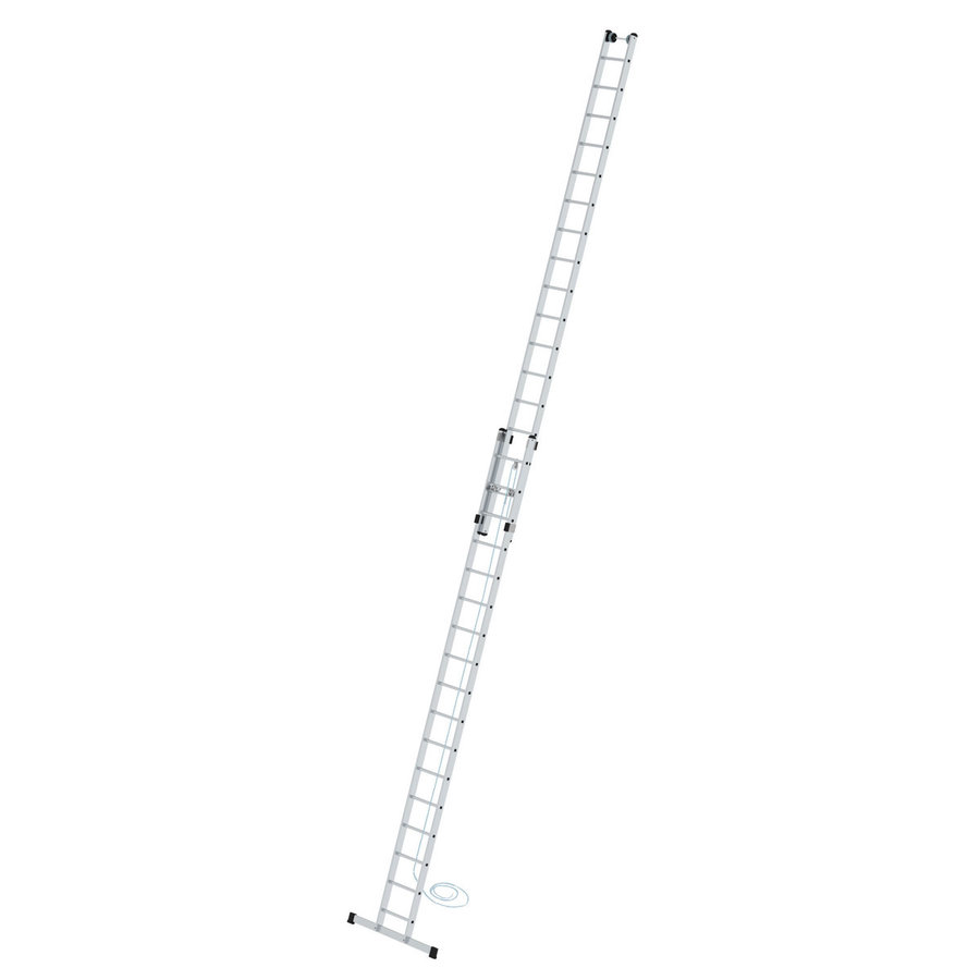 Günzburger Steigtechnik Sprossen-Seilzugleiter 2-teilig mit Standard-Traverse 2x17 Sprossen