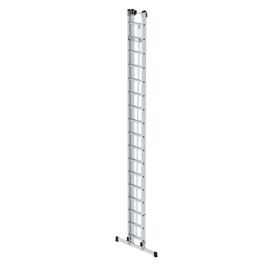 Günzburger Steigtechnik Sprossen-Seilzugleiter 2-teilig mit Standard-Traverse 2x17 Sprossen