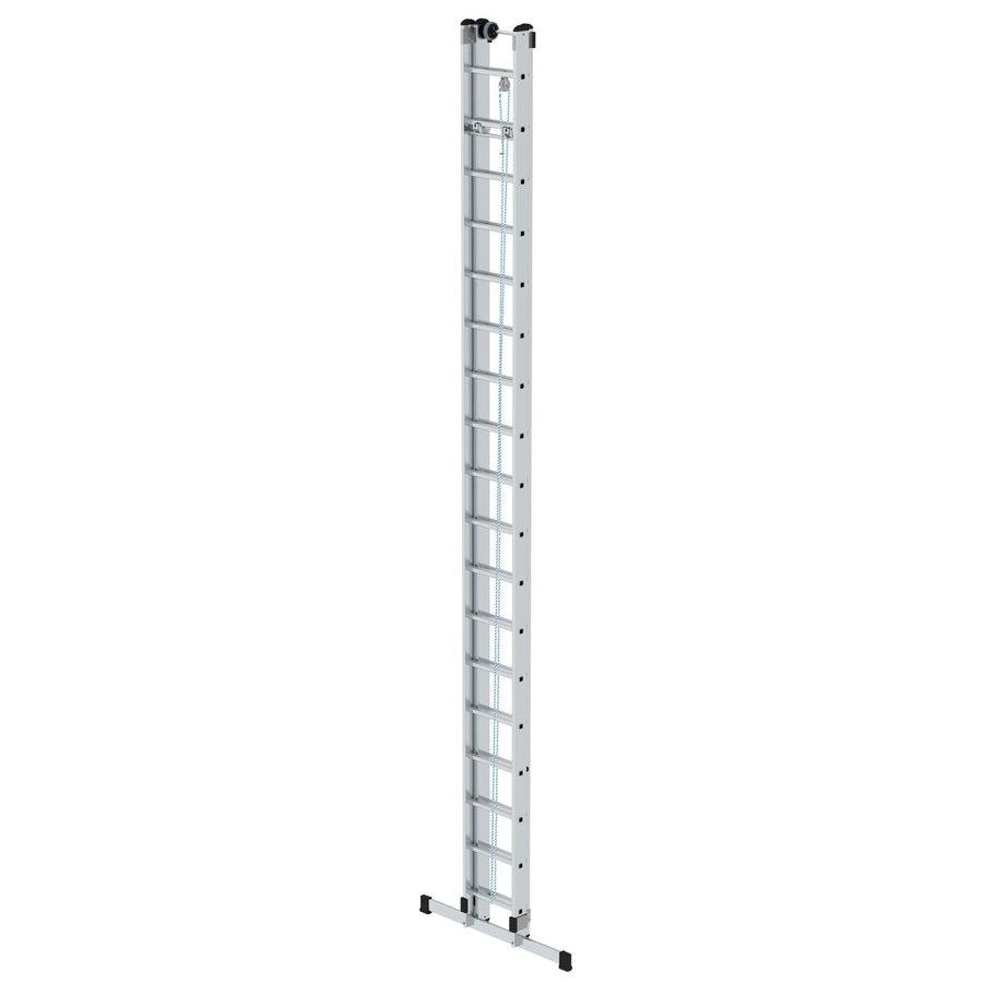 Günzburger Steigtechnik Sprossen-Seilzugleiter 2-teilig mit Standard-Traverse 2x18 Sprossen