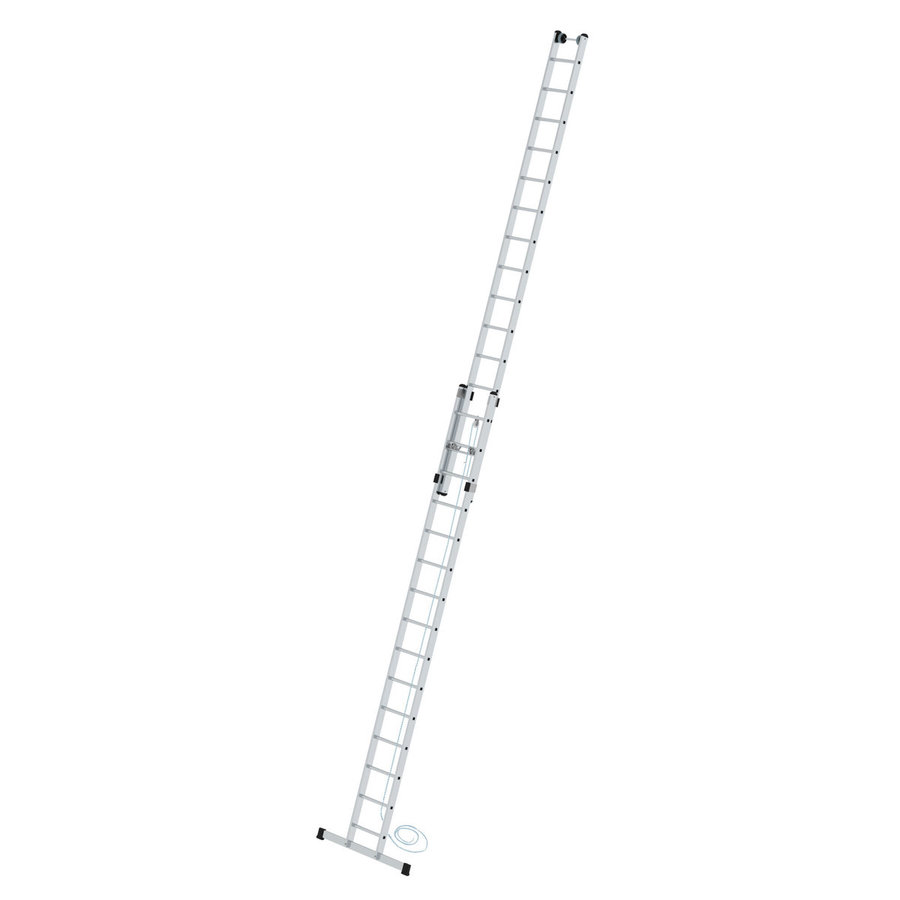 Günzburger Steigtechnik Sprossen-Seilzugleiter 2-teilig mit Standard-Traverse 2x15 Sprossen