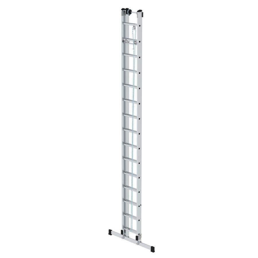 Günzburger Steigtechnik Sprossen-Seilzugleiter 2-teilig mit Standard-Traverse 2x15 Sprossen
