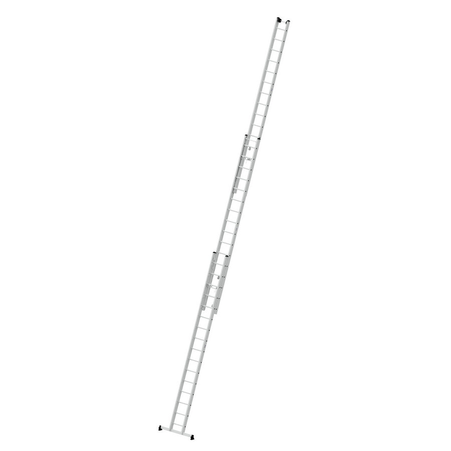 Günzburger Steigtechnik Sprossen-Seilzugleiter 3-teilig mit nivello®-Traverse 3x16 Sprossen