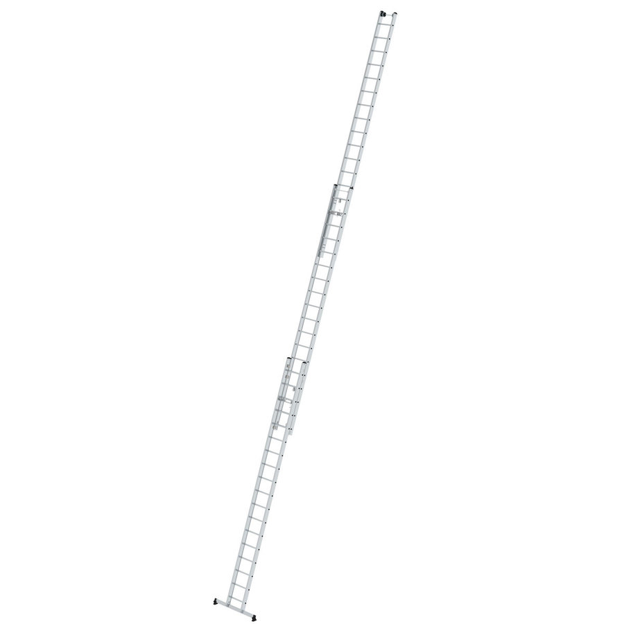 Günzburger Steigtechnik Sprossen-Seilzugleiter 3-teilig mit nivello®-Traverse 3x18 Sprossen