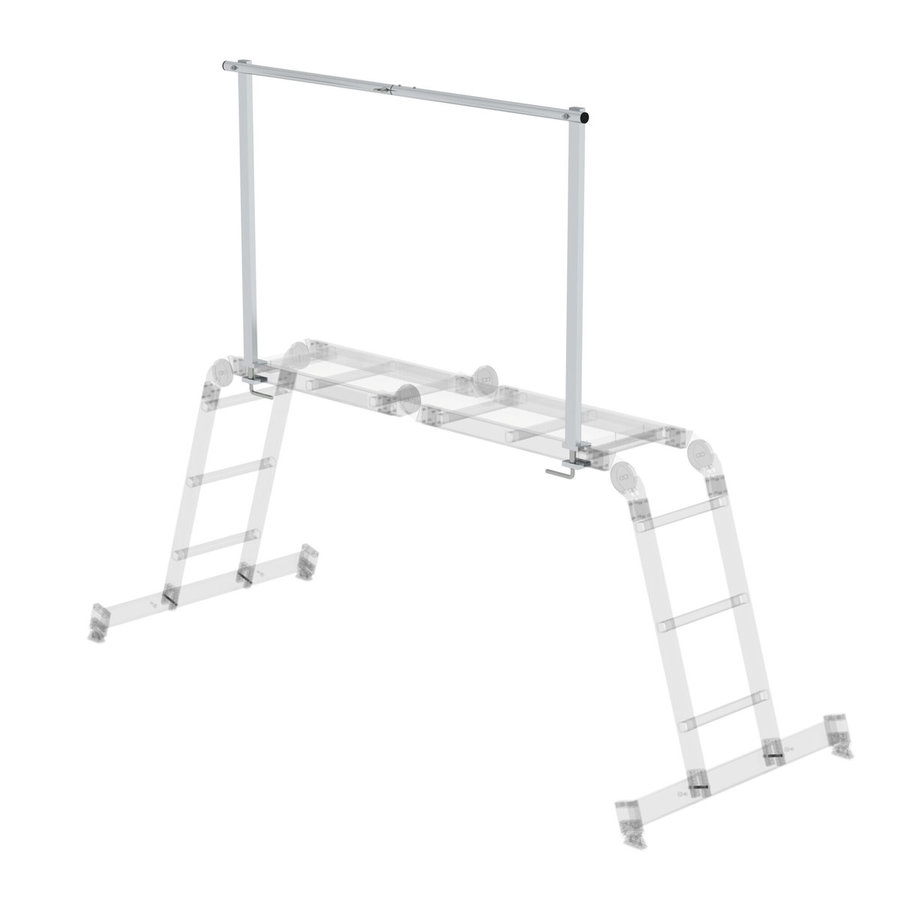 Günzburger Steigtechnik Aluminium-Geländer anklemmbar für Bestell-Nr. 031310, 031312 und 031314