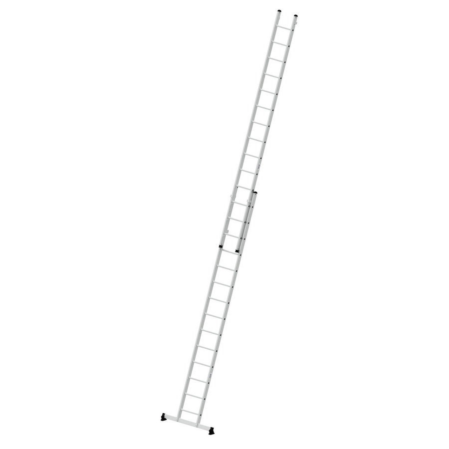Günzburger Steigtechnik Mehrzweckleiter 2-teilig mit nivello®-Traverse 2x14 Sprossen