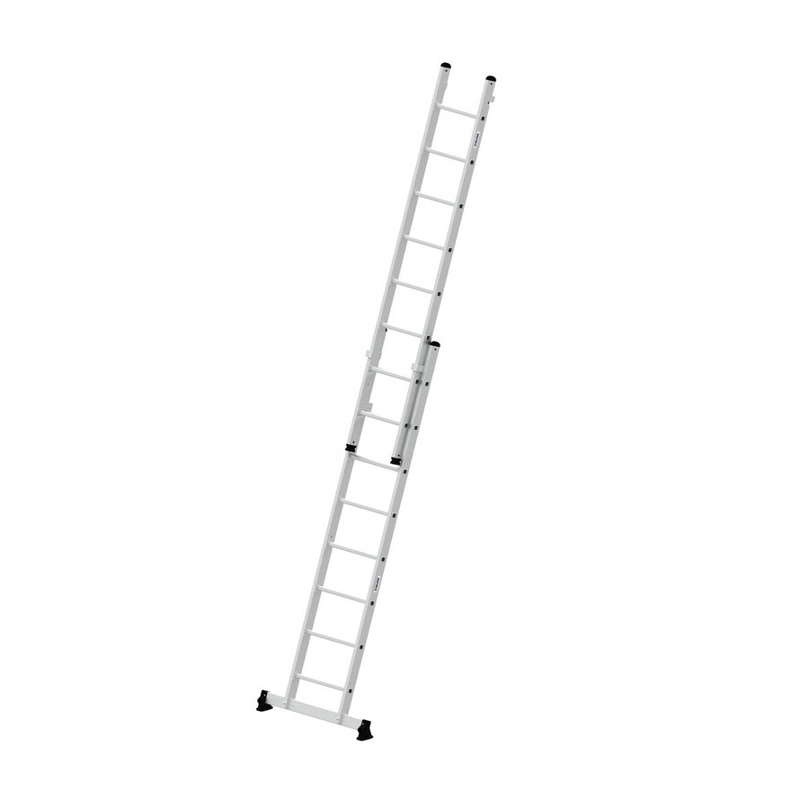 Günzburger Steigtechnik Mehrzweckleiter 2-teilig mit nivello®-Traverse 2x8 Sprossen