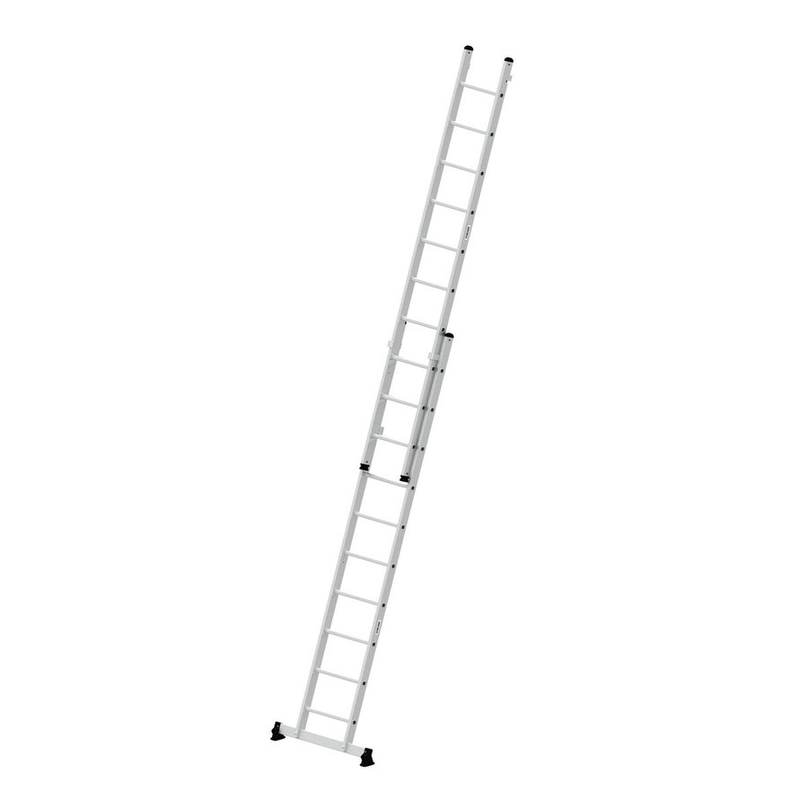 Günzburger Steigtechnik Mehrzweckleiter 2-teilig mit nivello®-Traverse 2x10 Sprossen