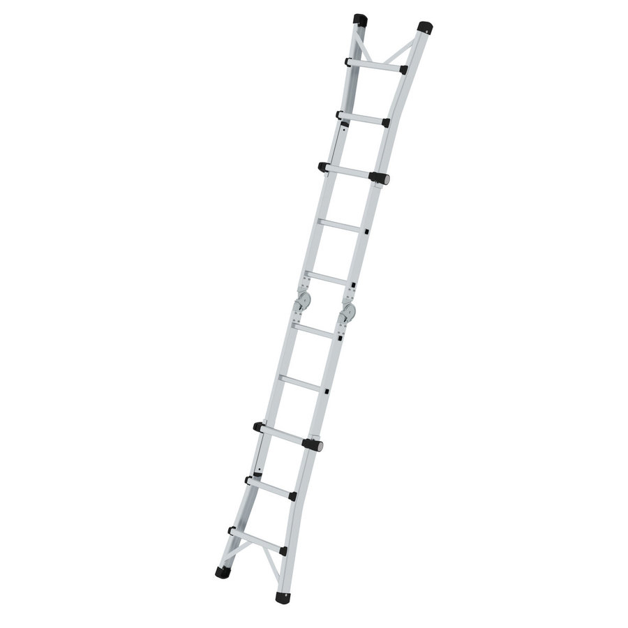 Günzburger Steigtechnik Teleskopleiter 4-teilig ohne Traverse 4x3 Sprossen