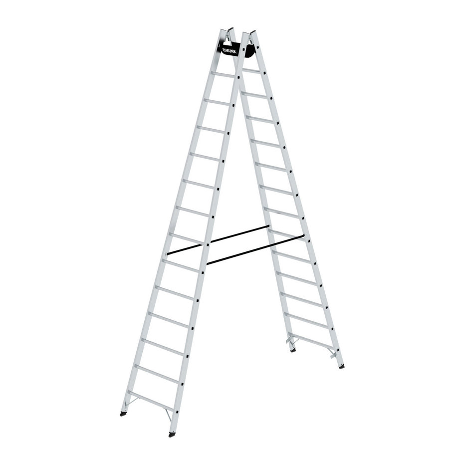 Günzburger Steigtechnik Sprossen-Stehleiter 2x14 Sprossen