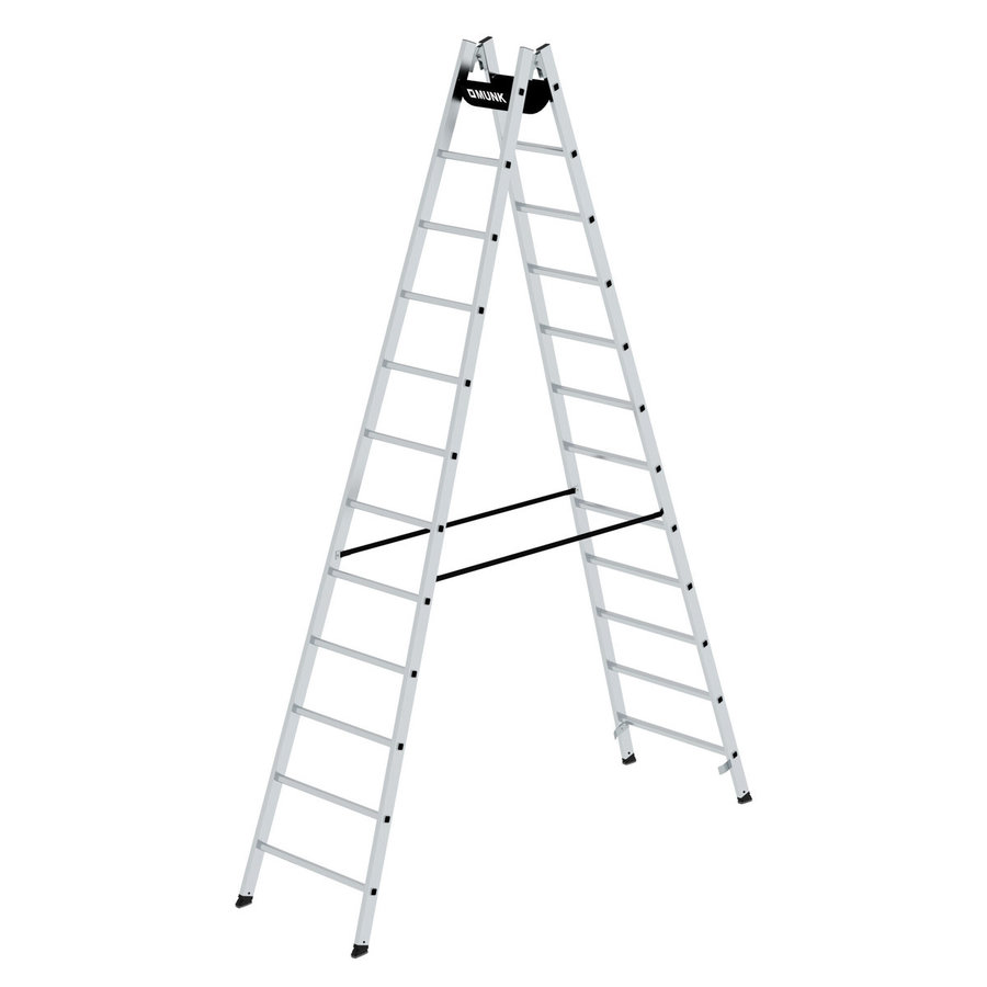 Günzburger Steigtechnik Sprossen-Stehleiter 2x12 Sprossen