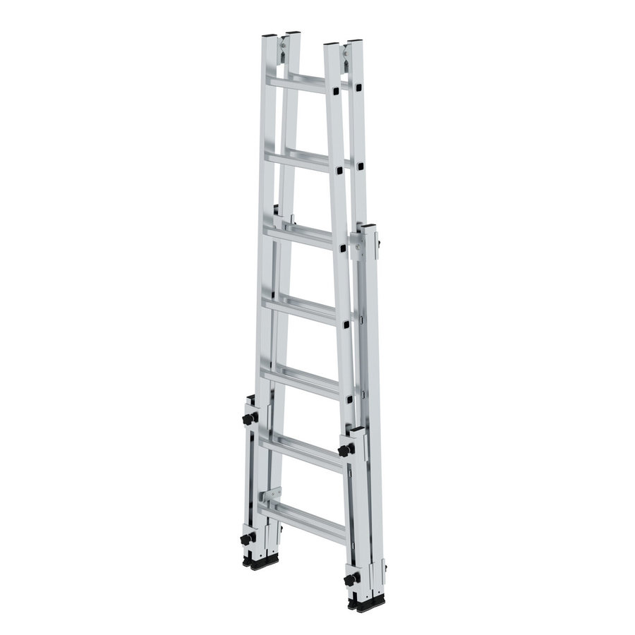 Günzburger Steigtechnik Sprossen-Stehleiter treppengängig 2x7 Sprossen