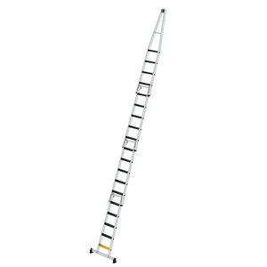Günzburger Steigtechnik Stufen-Glasreinigerleiter-Satz mit nivello®-Traverse und clip-step R13