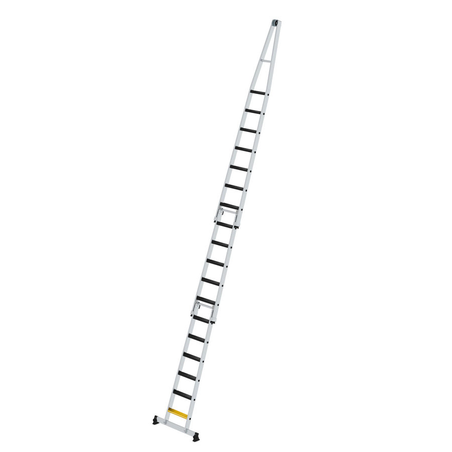 Günzburger Steigtechnik Stufen-Glasreinigerleiter-Satz mit nivello®-Traverse und clip-step R13 3-teilig