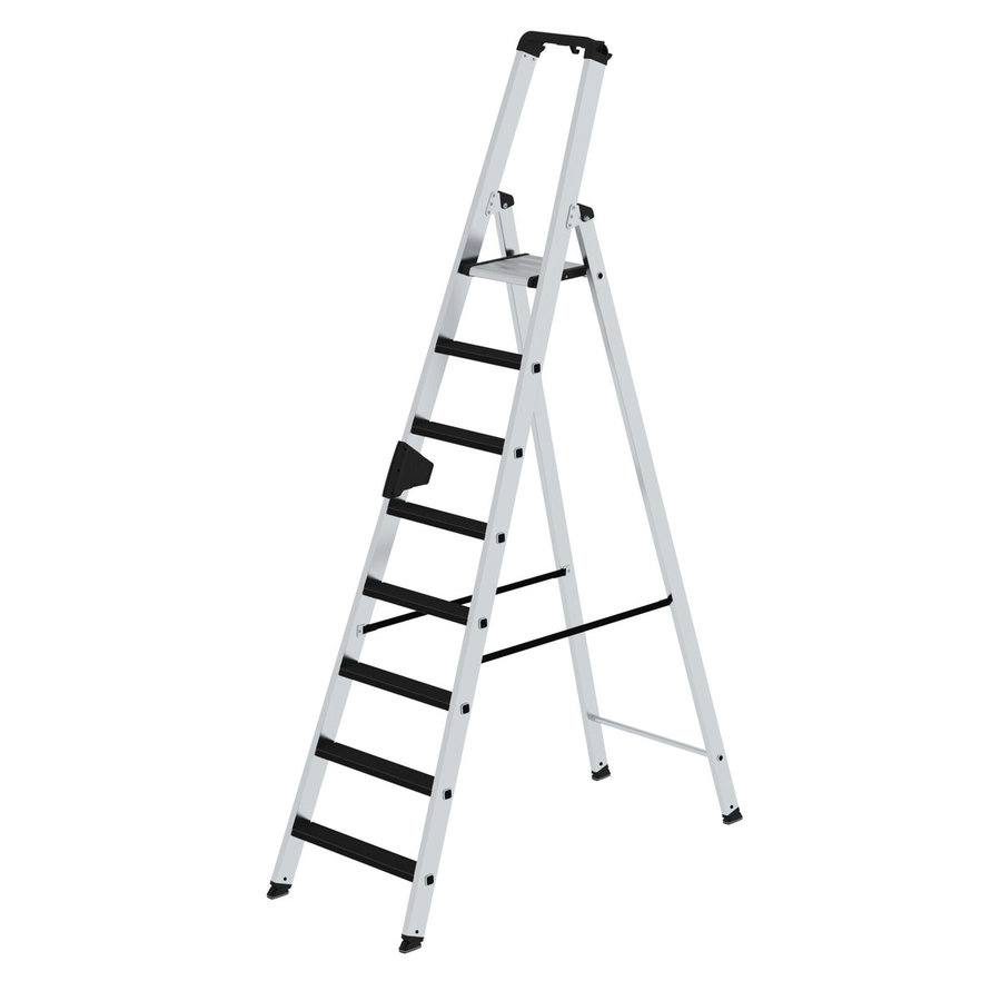 Günzburger Steigtechnik Stufen-Stehleiter einseitig begehbar mit clip-step 8 Stufen