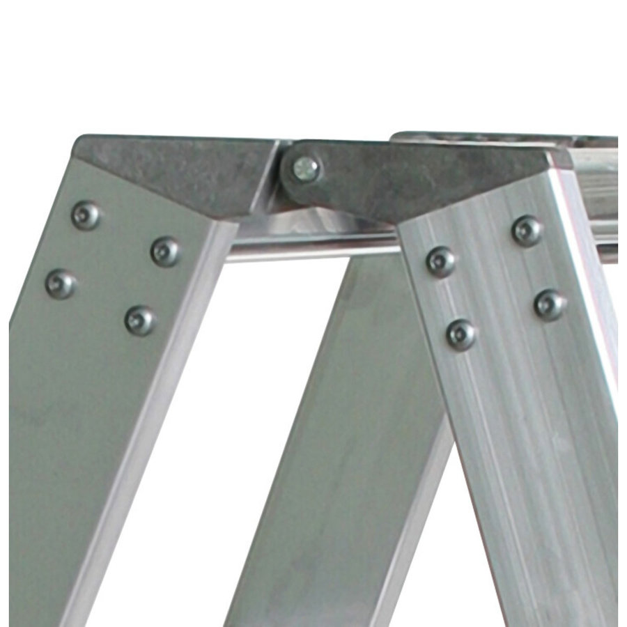 Günzburger Steigtechnik Stufen-Stehleiter beidseitig begehbar mit clip-step 2x10 Stufen