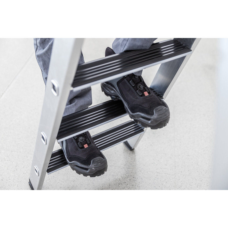 Günzburger Steigtechnik Nachrüstsatz clip-step relax für Stufen-Stehleiter beidseitig begehbar 16 Trittauflagen