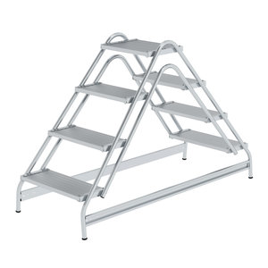 Günzburger Steigtechnik Arbeitspodest beidseitig begehbar Aluminium geriffelt