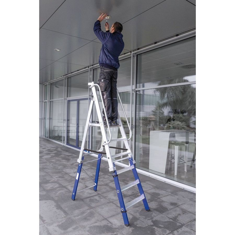 Günzburger Steigtechnik Einsteckteil für Plattformleiter steckbar plus 5 Stufen