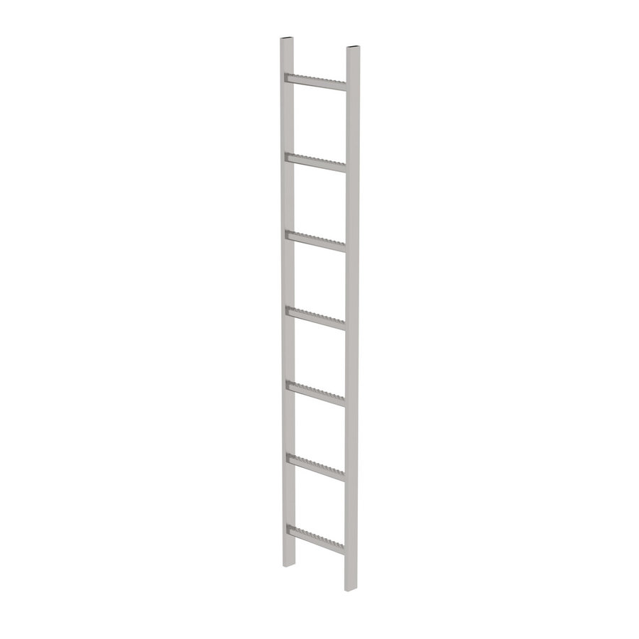 Günzburger Steigtechnik Schachtleiter Edelstahl V4A 300mm Lichte Weite 7 Sprossen