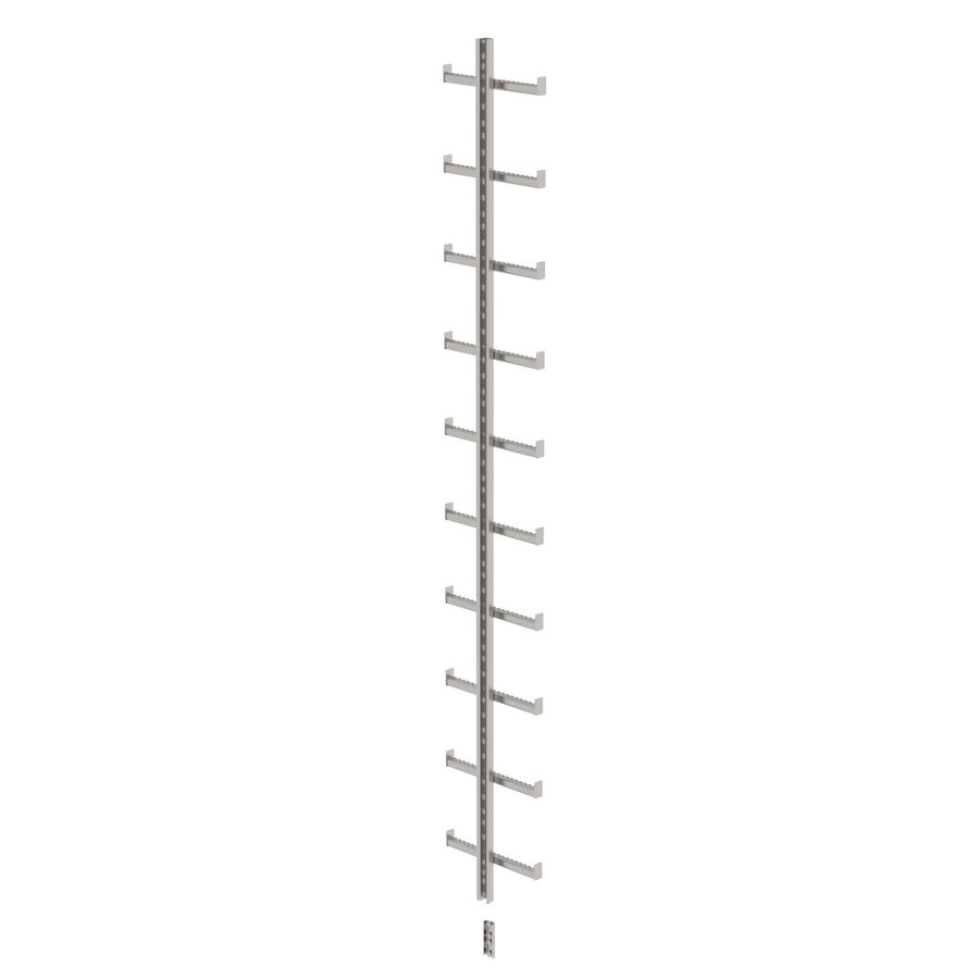 Günzburger Steigtechnik Einholmleiter Edelstahl V4A (1.4571) Länge 2,80m