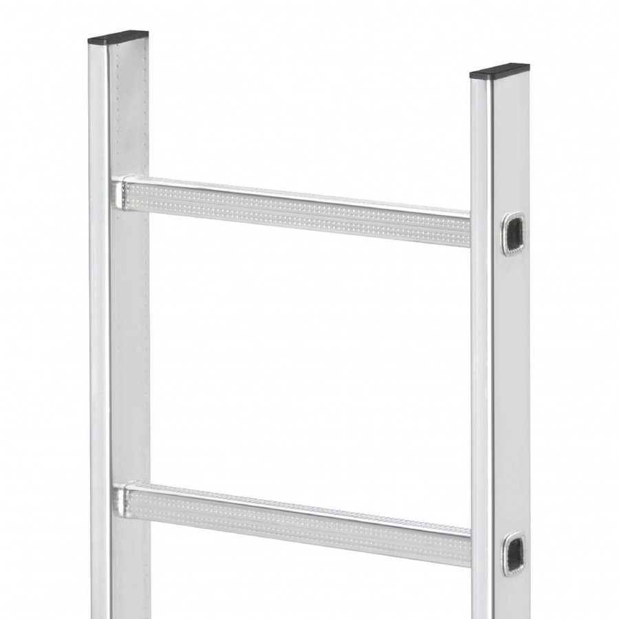 Hailo Professional Leitern-Außenbreite 490mm, Aluminium, natur  1,96 m | 7 Sprossen