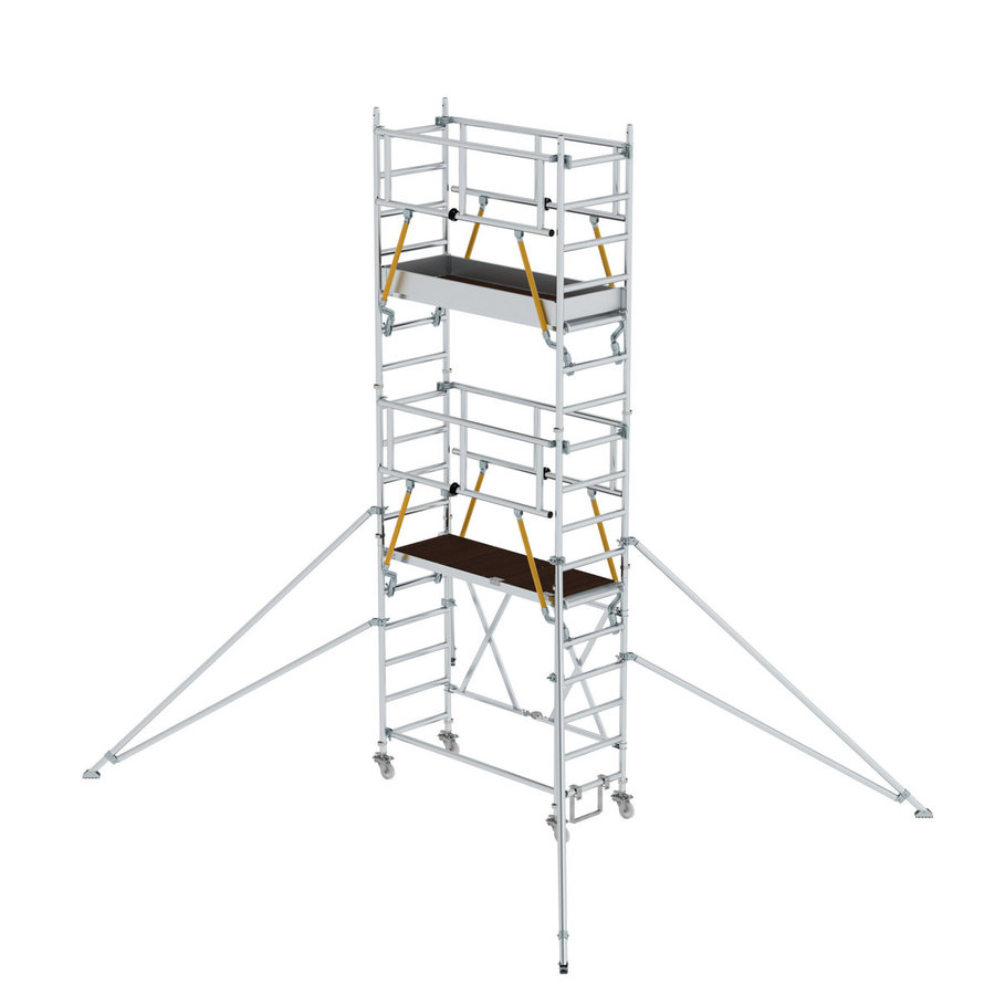 Günzburger Steigtechnik Klappgerüst SG 0,75 x 1,80 m mit Ausleger Plattformhöhe 4,04 m