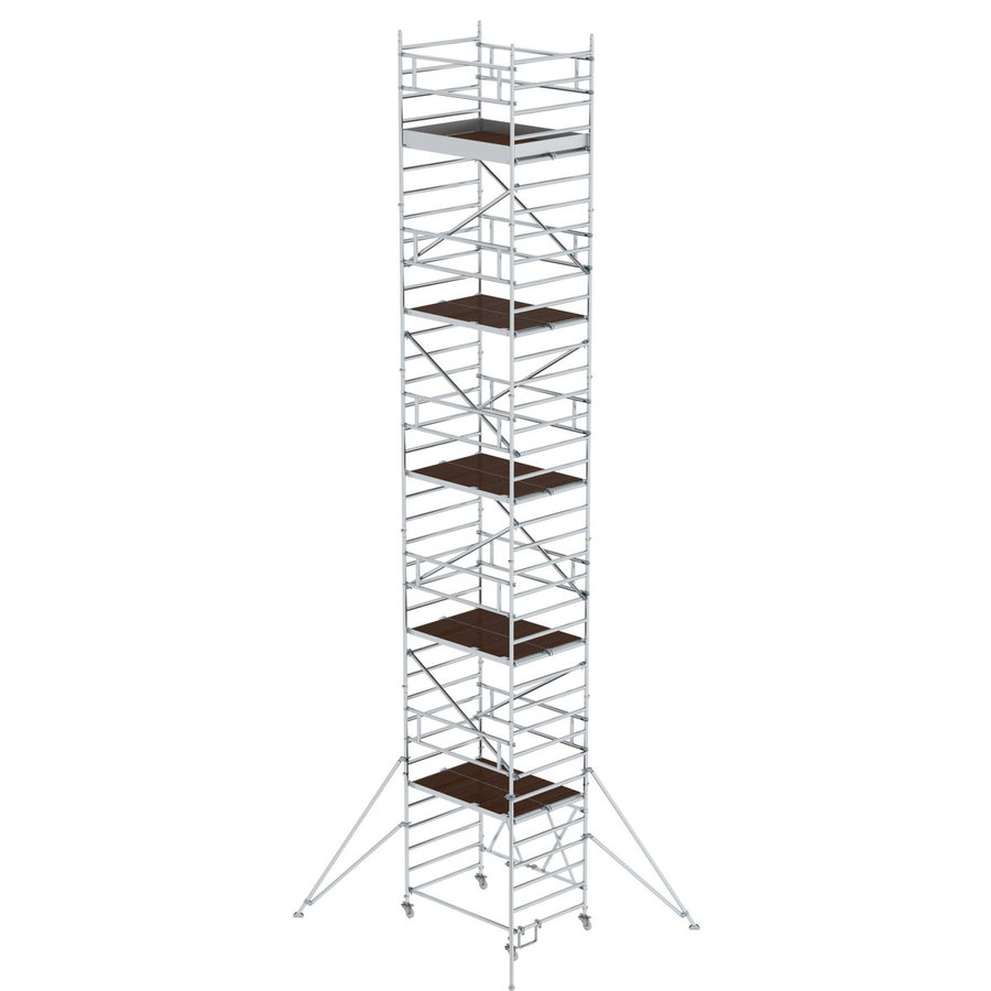 Günzburger Steigtechnik Klappgerüst 1,35 x 1,80 m mit Ausleger Plattformhöhe 9,92 m