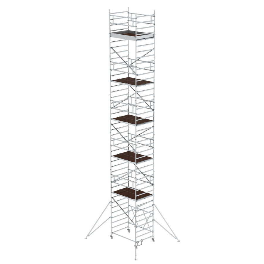 Günzburger Steigtechnik Klappgerüst 1,35 x 1,80 m mit Ausleger Plattformhöhe 11,04 m
