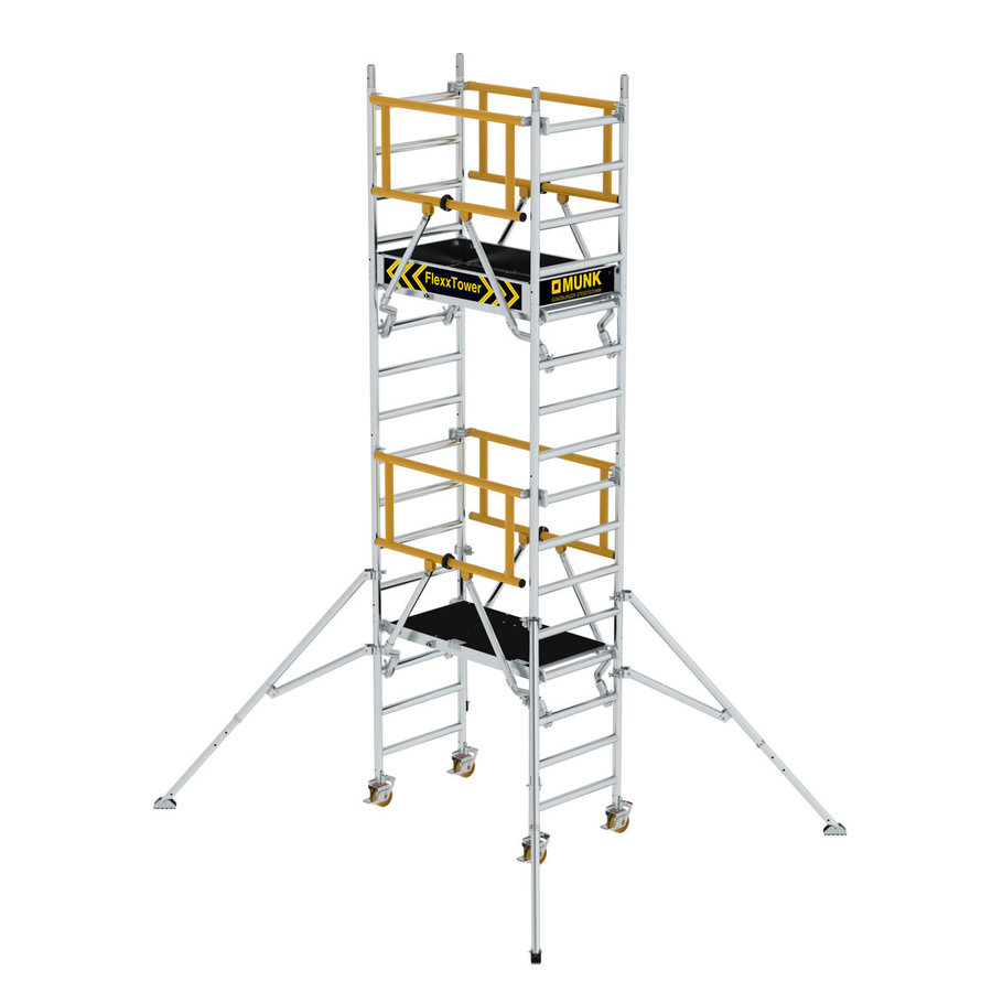 Günzburger Steigtechnik FlexxTower SG ergo mit vorlaufendem Geländer Plattformhöhe 3,10 m