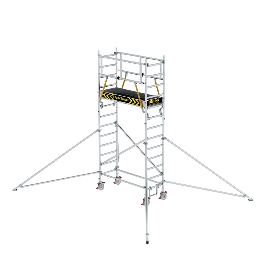 Günzburger Steigtechnik FlexxTower SGX ergo mit vorlaufendem Geländer Plattformhöhe 3,07 m