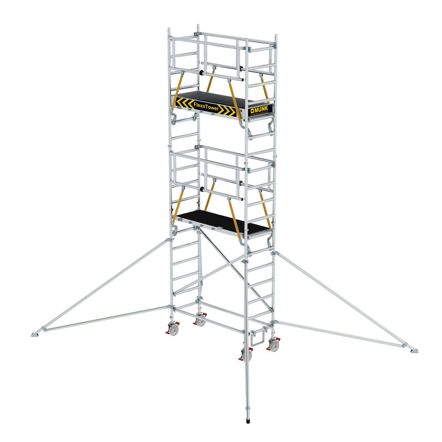 Günzburger Steigtechnik FlexxTower SGX ergo mit vorlaufendem Geländer Plattformhöhe 4,47 m