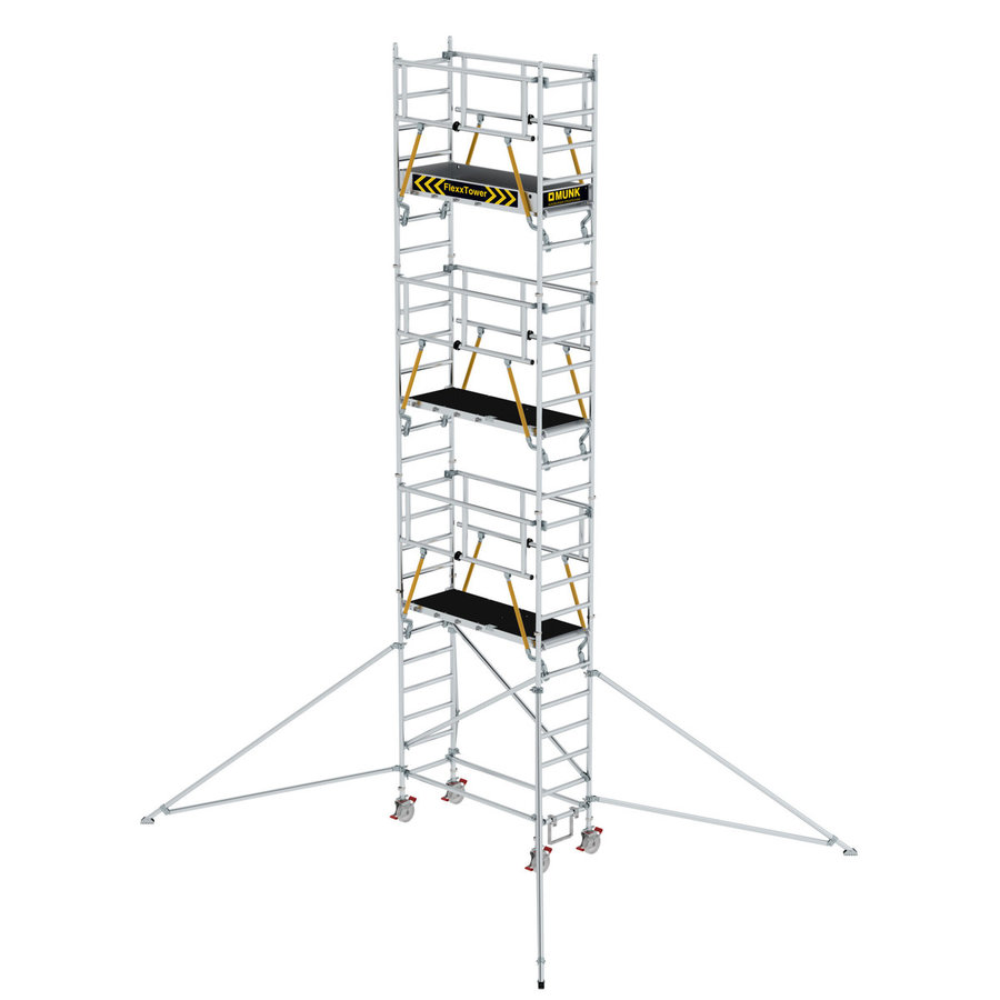 Günzburger Steigtechnik FlexxTower SGX ergo mit vorlaufendem Geländer Plattformhöhe 6,43 m
