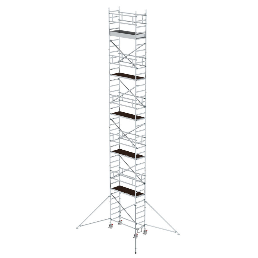 Günzburger Steigtechnik Rollgerüst 0,75 x 1,80 m mit Ausleger Plattformhöhe 10,35 m