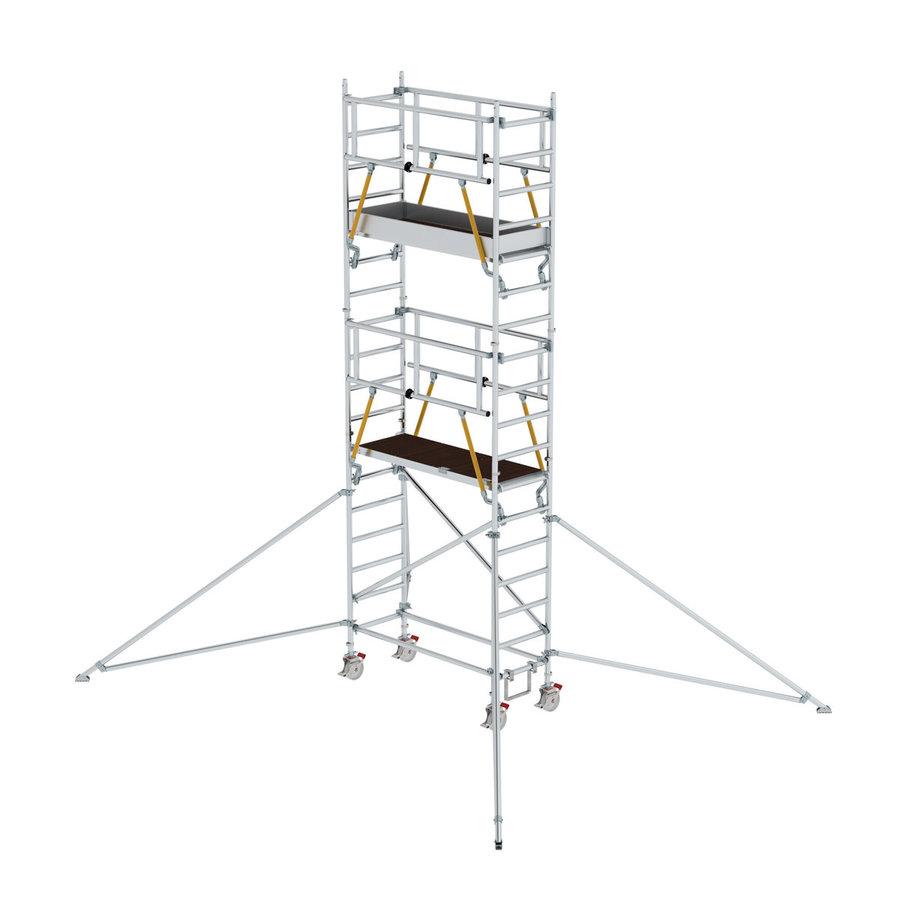 Günzburger Steigtechnik Rollgerüst SG 0,75 x 1,80 m mit Ausleger Plattformhöhe 4,47 m
