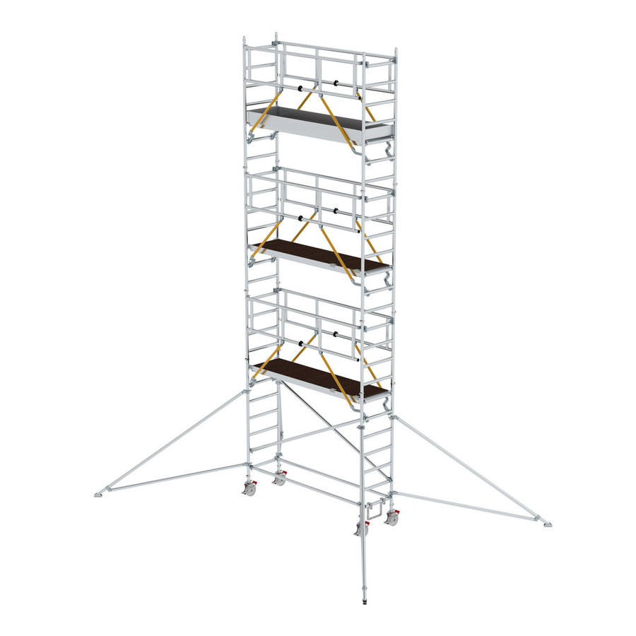 Günzburger Steigtechnik Rollgerüst SG 0,75 x 2,45 m mit Ausleger Plattformhöhe 6,43 m