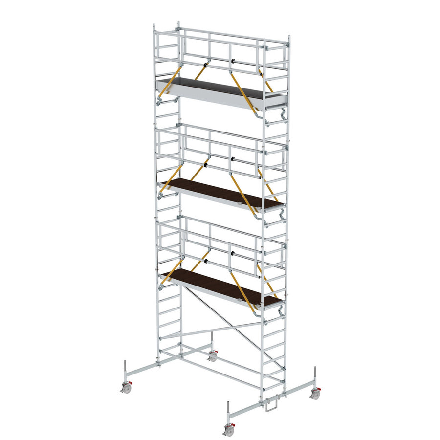 Günzburger Steigtechnik Rollgerüst SG 0,75 x 3,0 m mit Fahrbalken Plattformhöhe 6,62 m
