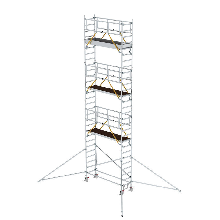Günzburger Steigtechnik Rollgerüst SG 0,75 x 2,45 m mit Ausleger Plattformhöhe 7,55 m