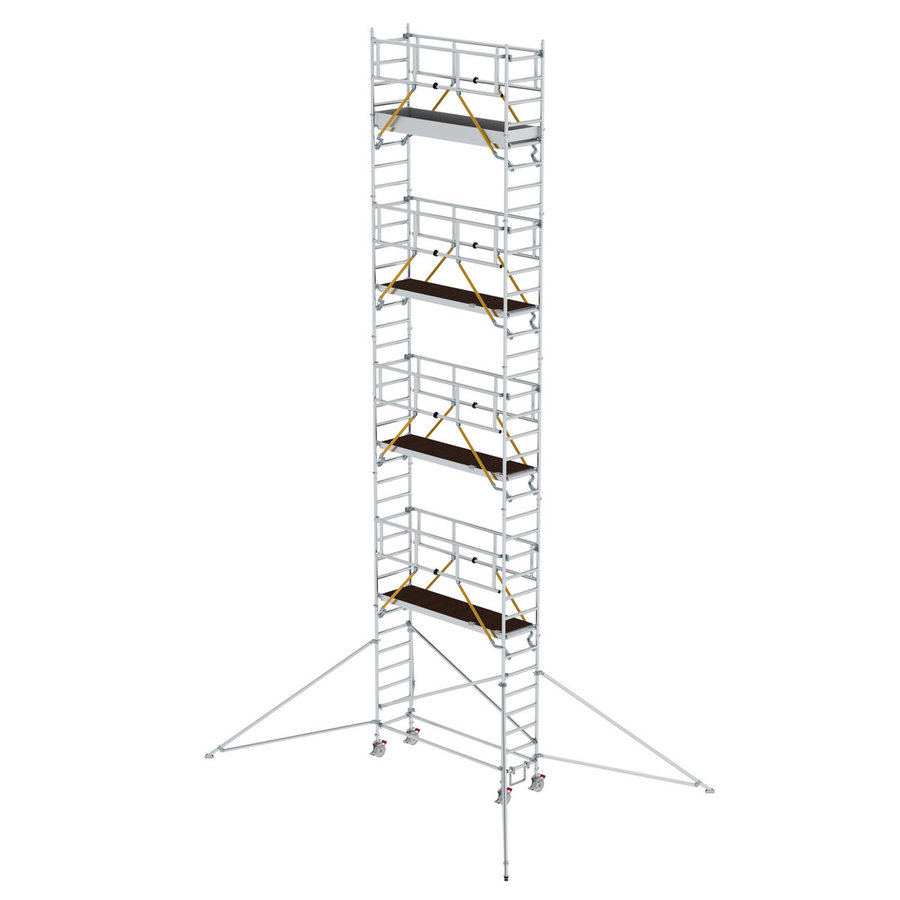 Günzburger Steigtechnik Rollgerüst SG 0,75 x 2,45 m mit Ausleger Plattformhöhe 9,51 m