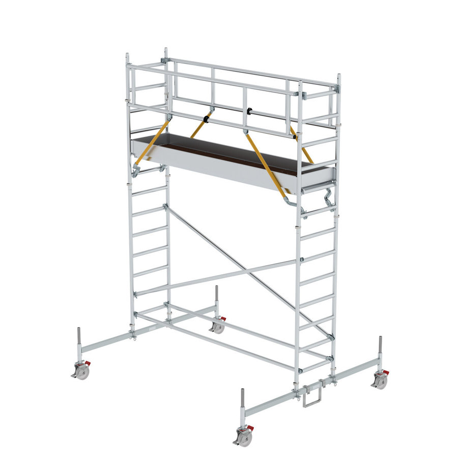 Günzburger Steigtechnik Rollgerüst SG 0,75 x 3,0 m mit Fahrbalken Plattformhöhe 3,26 m