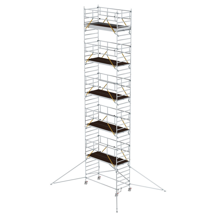 Günzburger Steigtechnik Rollgerüst SG 1,35 x 3,0 m mit Ausleger & Doppel-Plattform Plattformhöhe 11,47 m