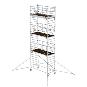 Günzburger Steigtechnik Rollgerüst SG 1,35 x 3,0 m mit Ausleger & Doppel-Plattform