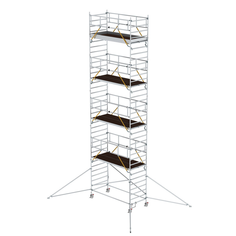 Günzburger Steigtechnik Rollgerüst SG 1,35 x 3,0 m mit Ausleger & Doppel-Plattform Plattformhöhe 9,51 m
