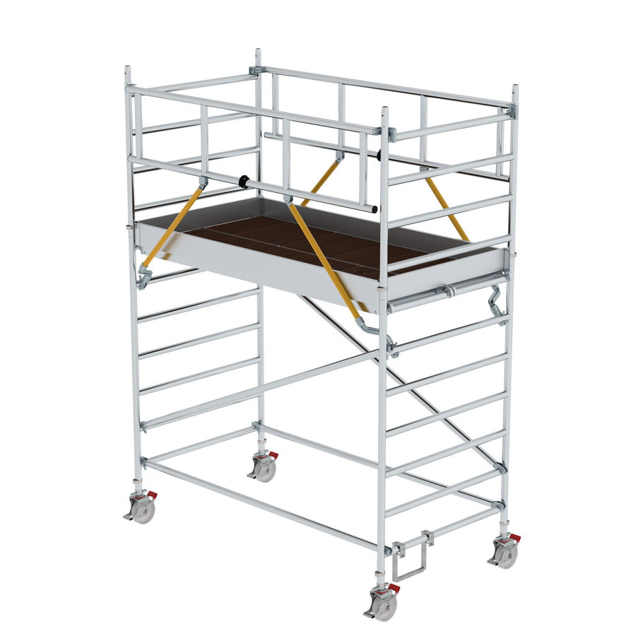 Günzburger Steigtechnik Rollgerüst SG 1,35 x 2,45 m mit Doppel-Plattform Plattformhöhe 2,51 m