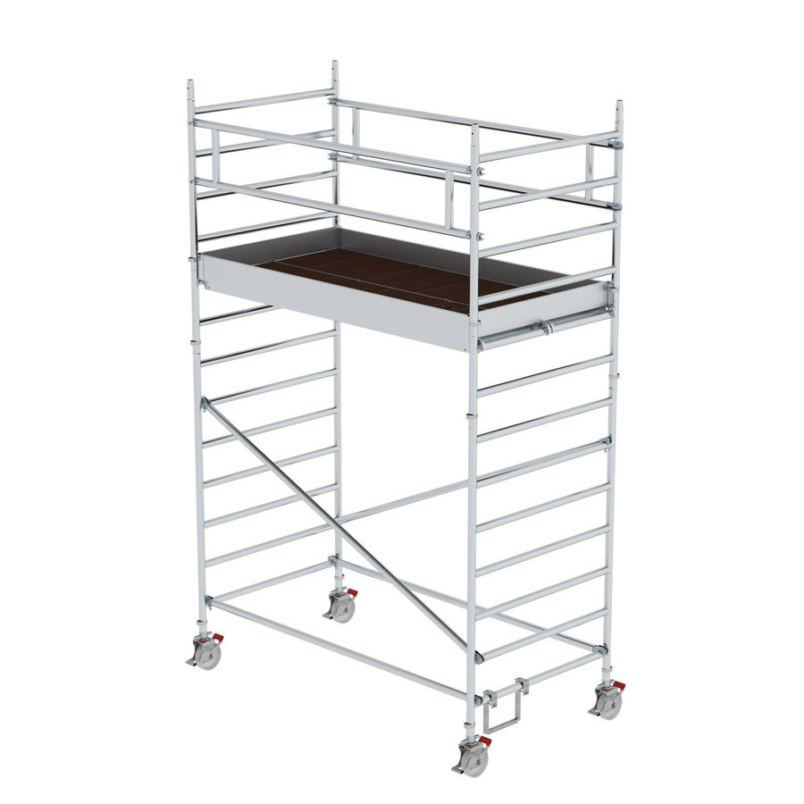 Günzburger Steigtechnik Rollgerüst 1,35 x 2,45 m mit Doppel-Plattform Plattformhöhe 3,07 m