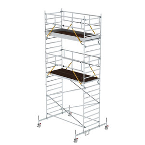 Günzburger Steigtechnik Rollgerüst SG 1,35 x 3,0 m mit Fahrbalken et Doppel-Plattform