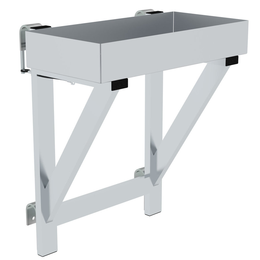 Günzburger Steigtechnik Ablageschale für Geländer 100 x 300 x 600 ab 800mm Stufenbreite